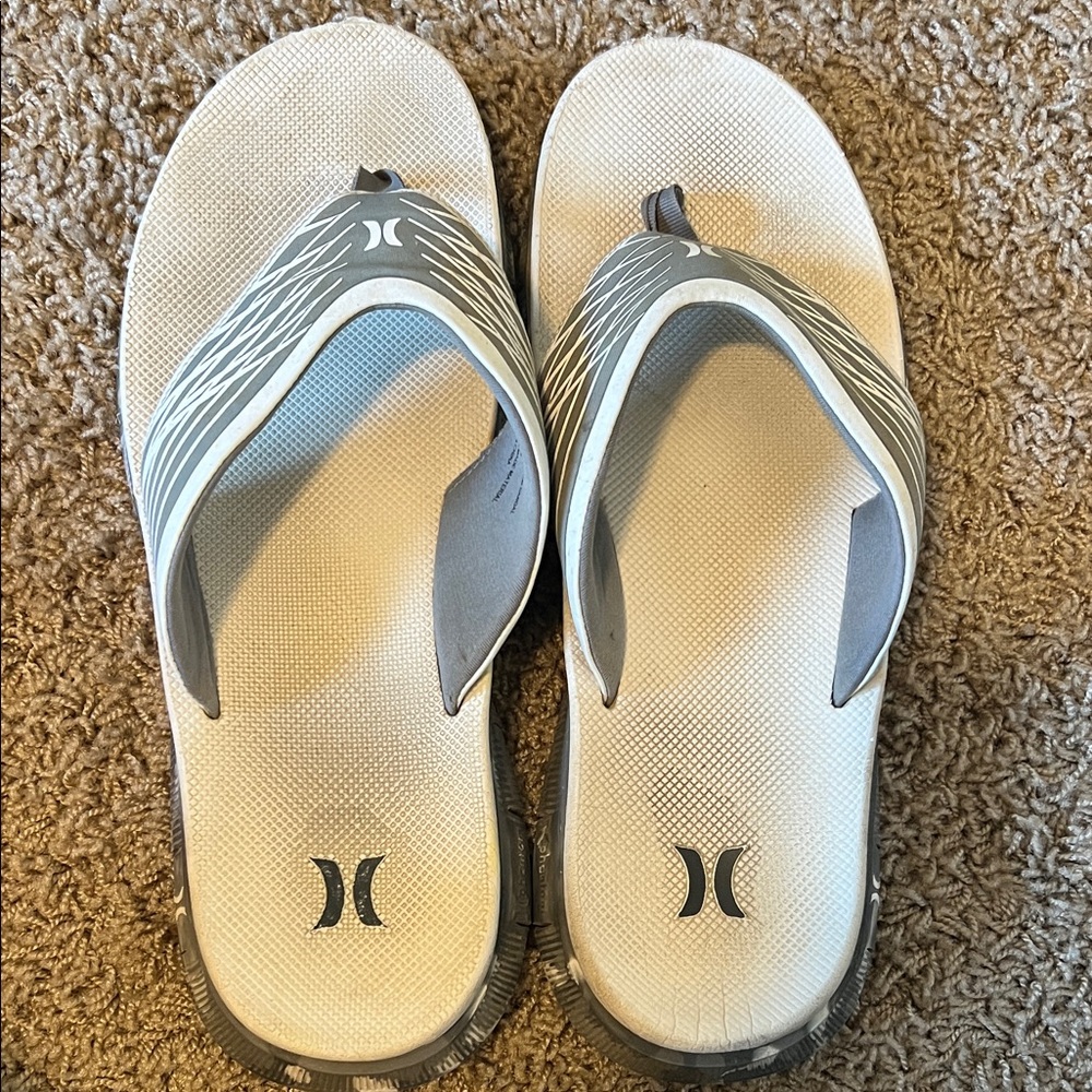 Hurley Black and White Sandals